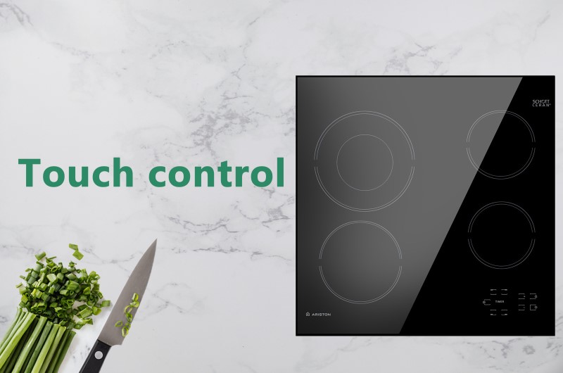 Ariston Built-In Electric Hob 4 Gas Burner - Black 1 1 65