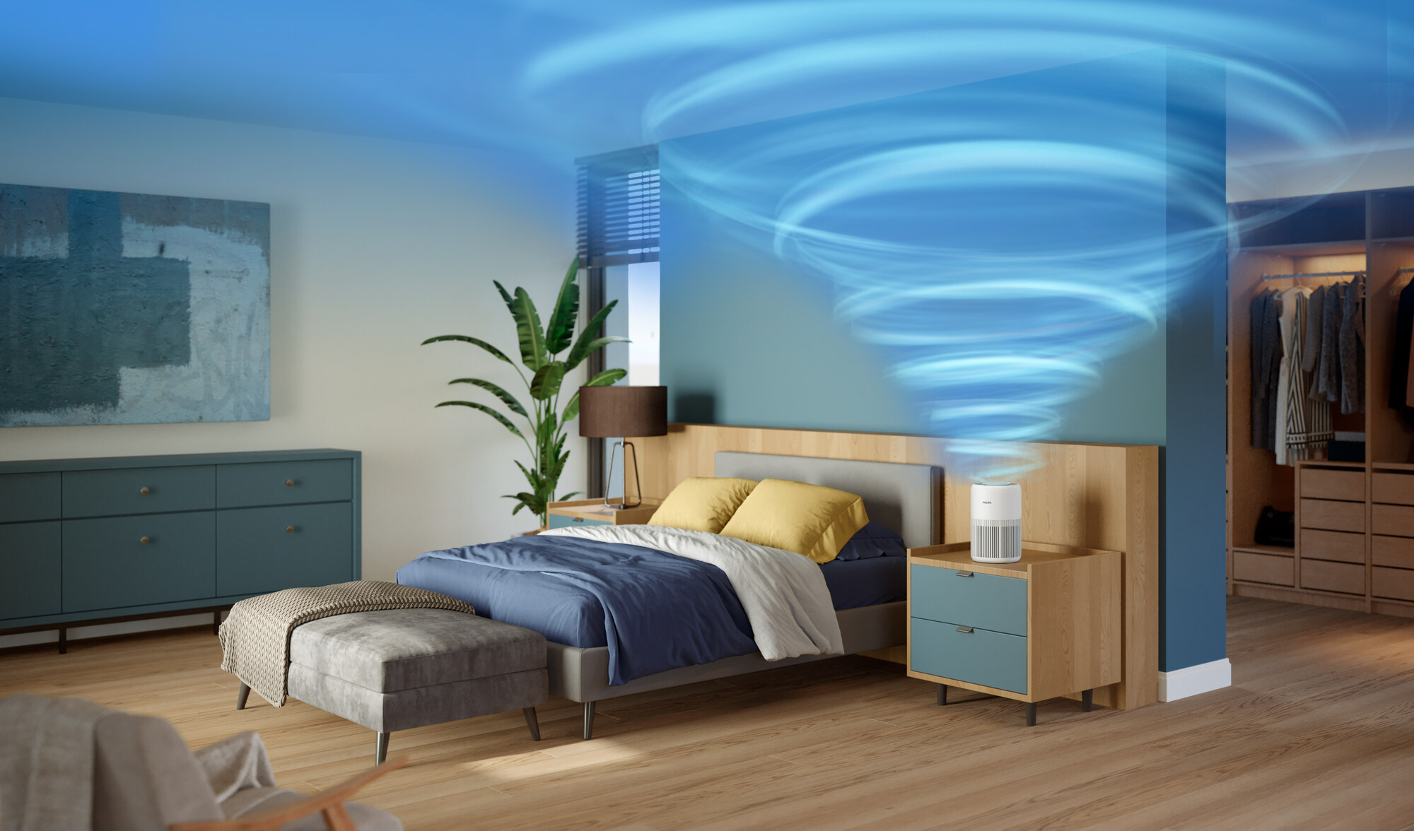 Philips Air Purifier PureProtect Mini - 65 m2, HEPA, Sleep Mode, Child Lock, Compact, White - AC0920/10 11 air purifiers ac0920 10 11