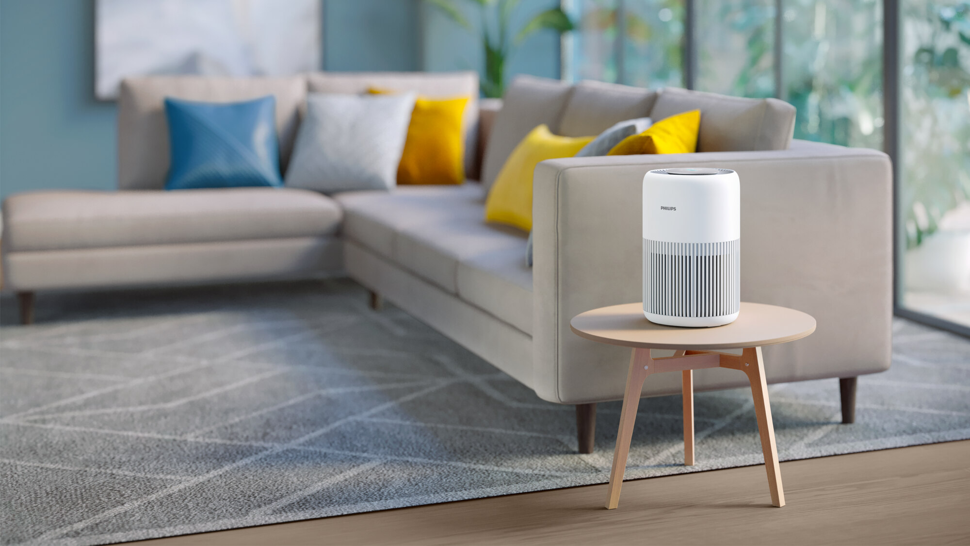 Philips Air Purifier PureProtect Mini - 65 m2, HEPA, Sleep Mode, Child Lock, Compact, White - AC0920/10 12 air purifiers ac0920 10 12