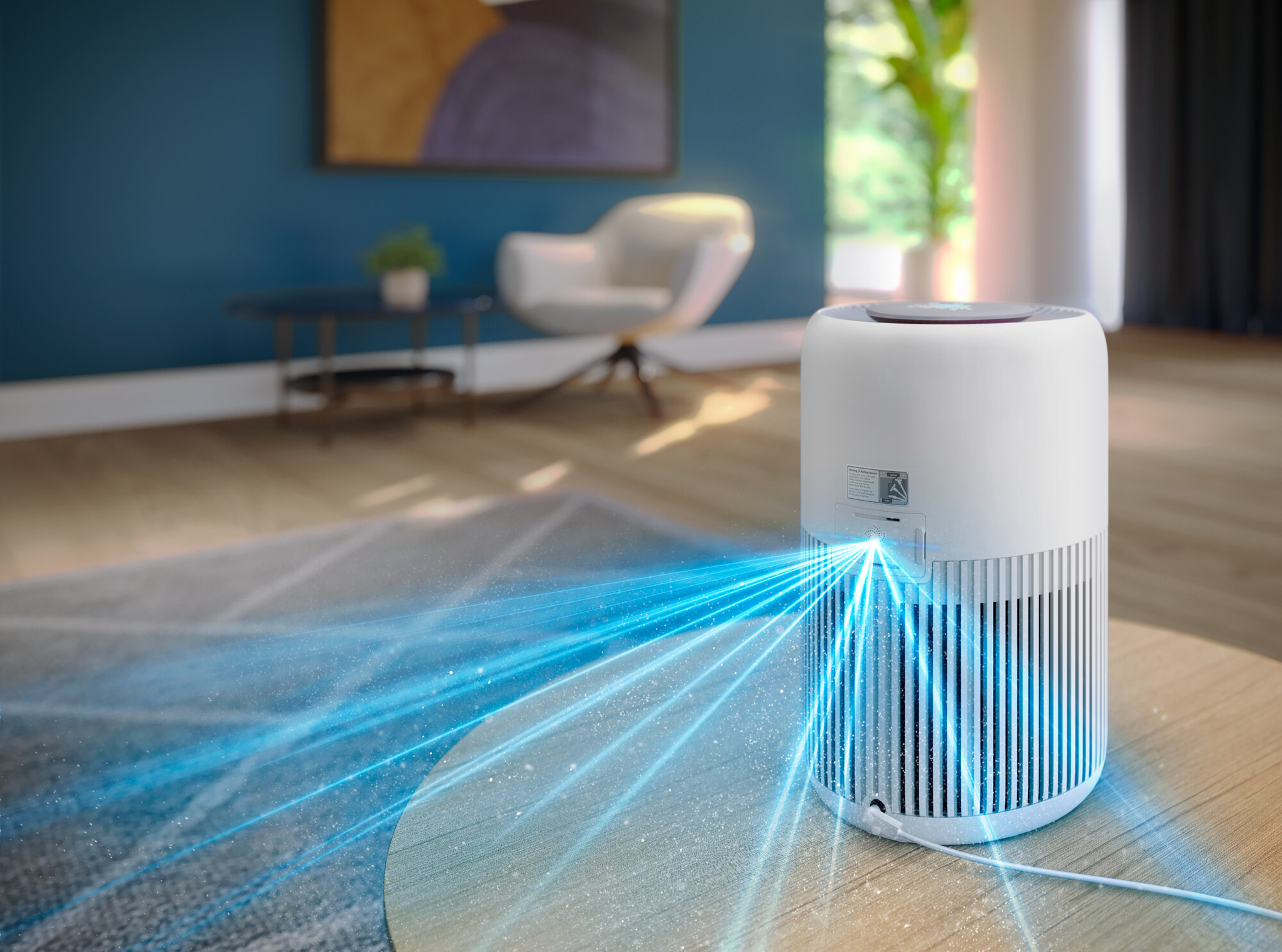 Philips Air Purifier PureProtect Mini - 65 m2, HEPA, Sleep Mode, Child Lock, Compact, White - AC0920/10 2 air purifiers ac0920 10 2