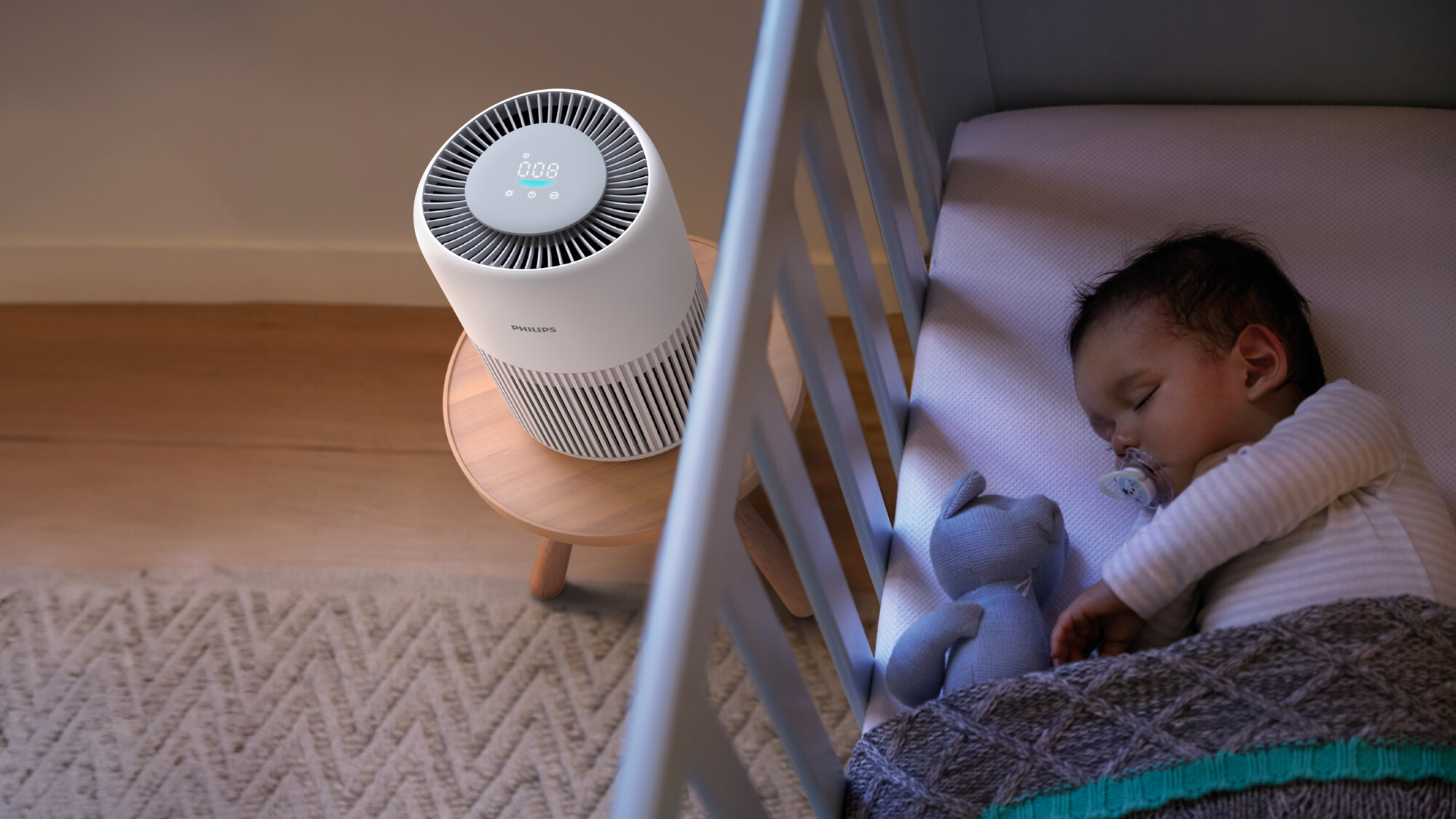 Philips Air Purifier PureProtect Mini - 65 m2, HEPA, Sleep Mode, Child Lock, Compact, White - AC0920/10 9 air purifiers ac0920 10 9