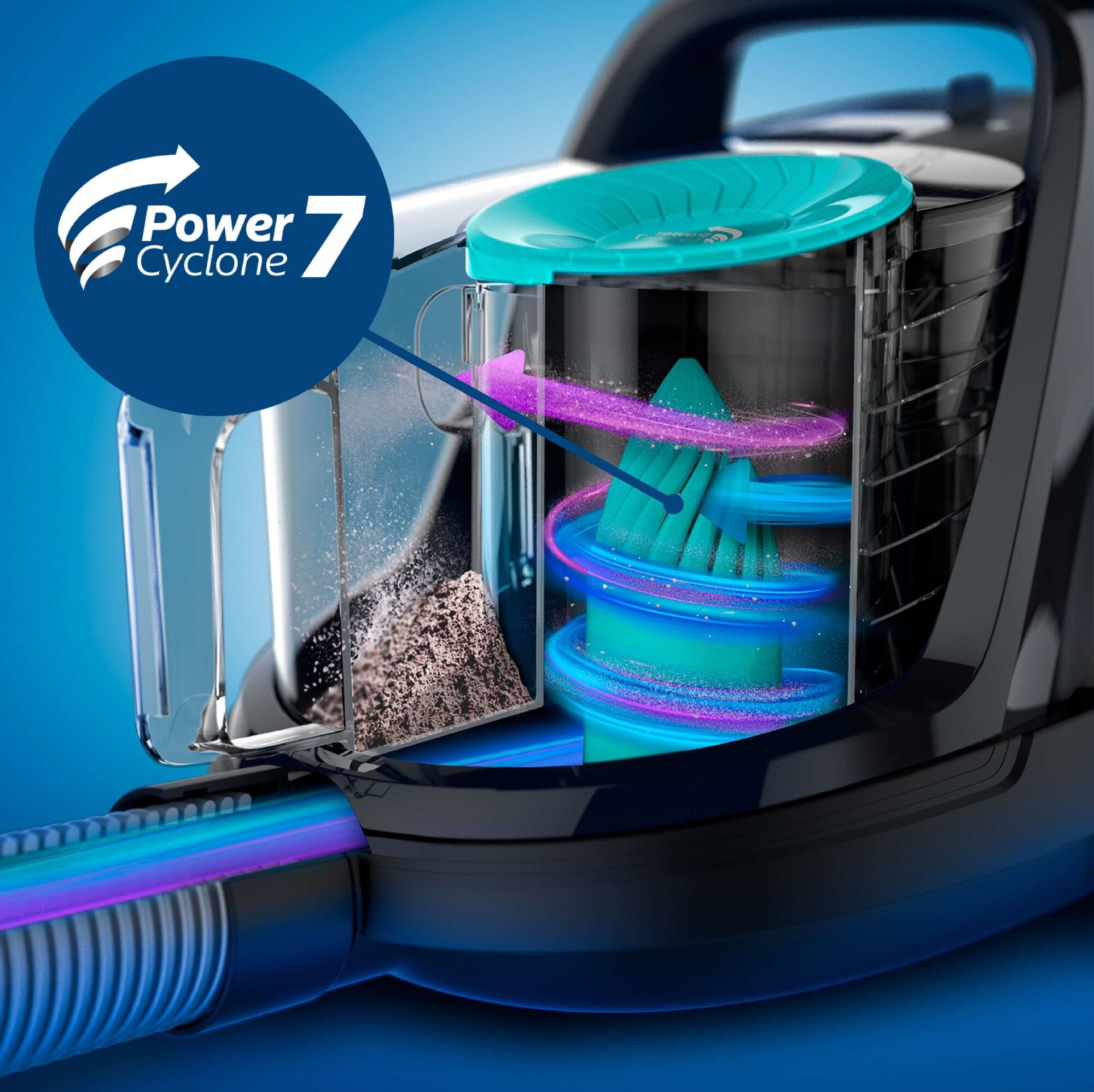 فيليبس PowerPro Activeمكنسة كهربائية بدون كيس FC9570/62 12 canisters fc9570 62 12