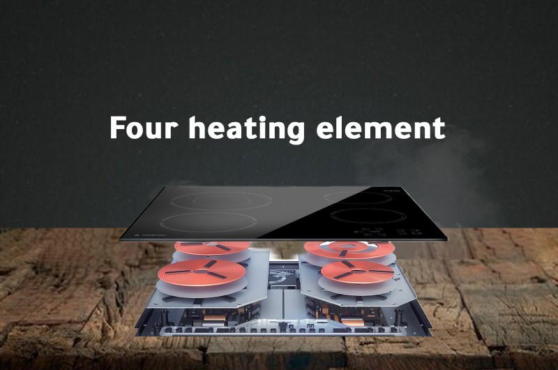 Ariston Built-In Electric Hob 4 Gas Burner - Black 3 3 63