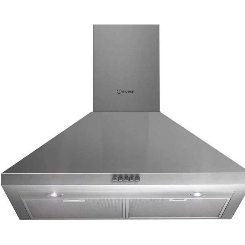 34c1f6e6dadd914fad7df001869ca39b Indesit Free-Standing Wall Mounted Chimney Cooker Hood 3 Speeds - Silver - IHP6.5CMIX