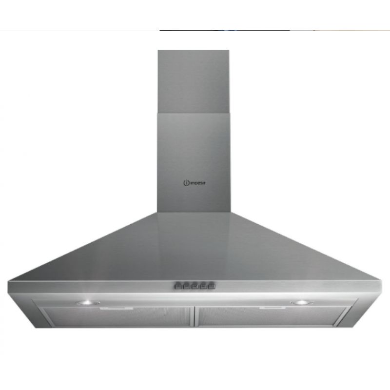398c5f486972d5537f4aca2e3e651e4c Indesit Free-Standing Wall Mounted Chimney Cooker Hood 3 Speeds - Silver - IHP9.5CM IX
