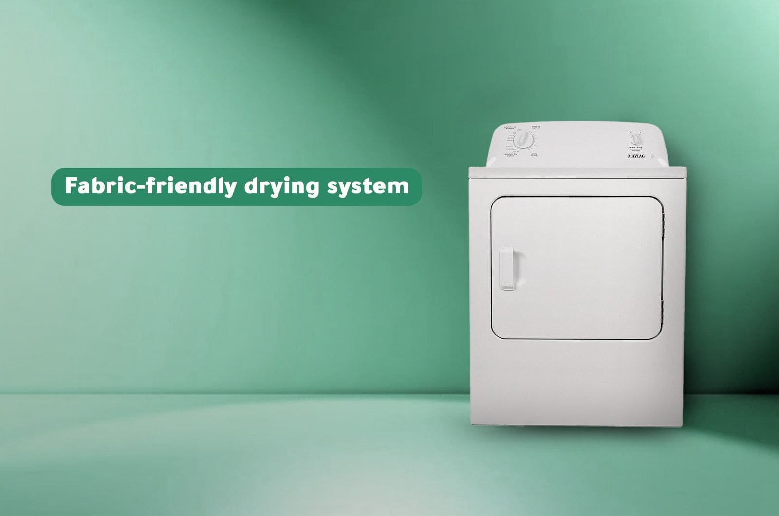 Maytag Dryer Front Load - Air Vented - 7 Kg Drying - 12 Programs - White - 4KMEDC410JW 1 4KMEDC410JWeng 1
