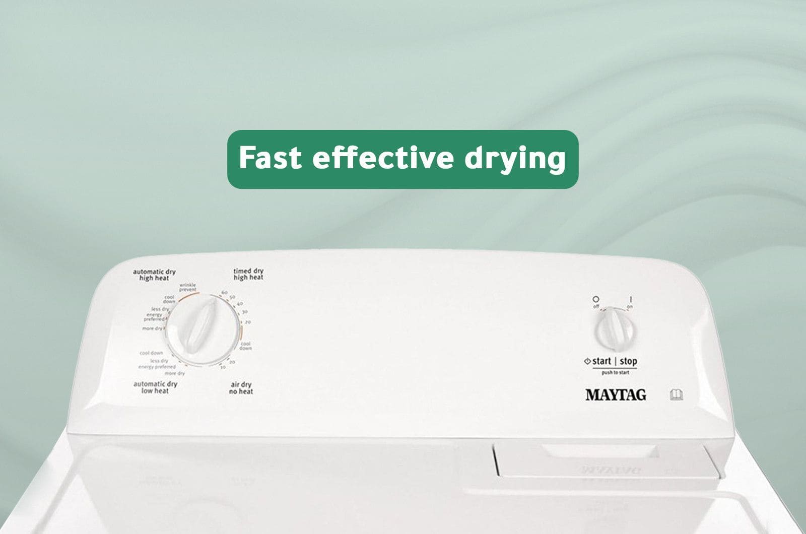 Maytag Dryer Front Load - Air Vented - 7 Kg Drying - 12 Programs - White - 4KMEDC410JW 3 4KMEDC410JWeng 3