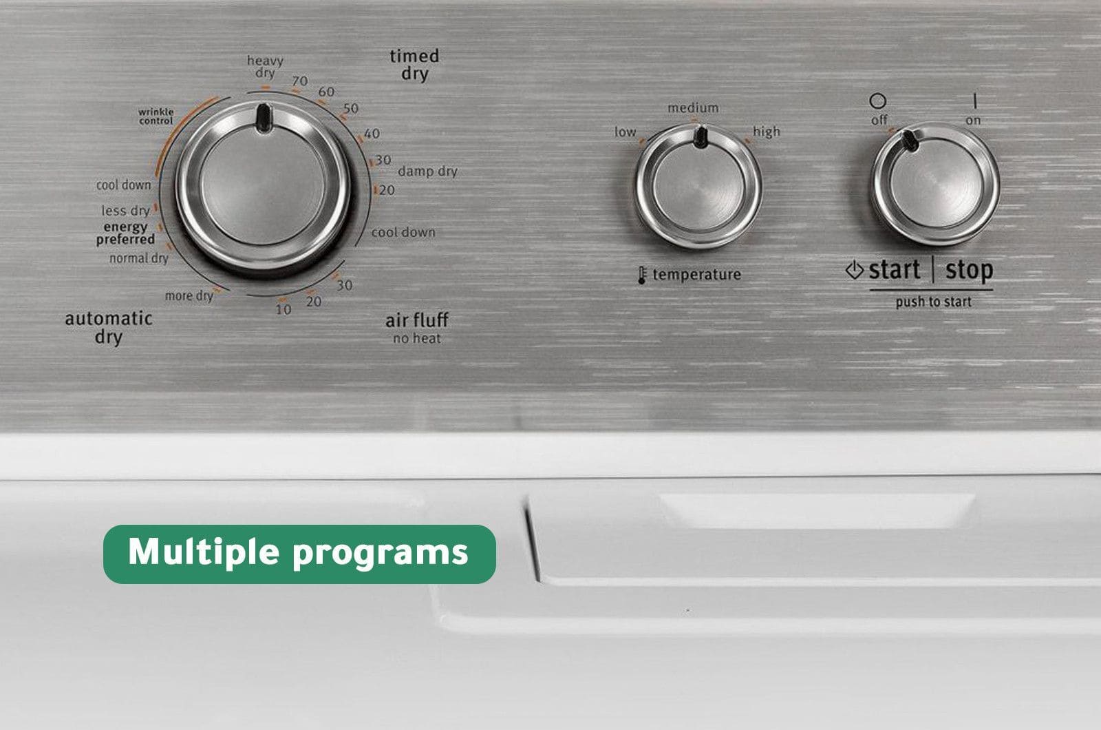 Maytag Dryer Front Load - Air Vented - 7 Kg Drying - 15 Programs - White - 4KMEDC420JW 2 4KMEDC420JWeng 2