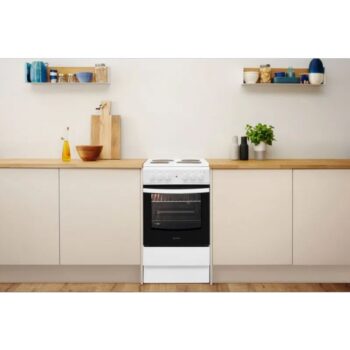 it also includes an electric hob with four cooking spots in variable sizes so there’s always a great match for your pan size.