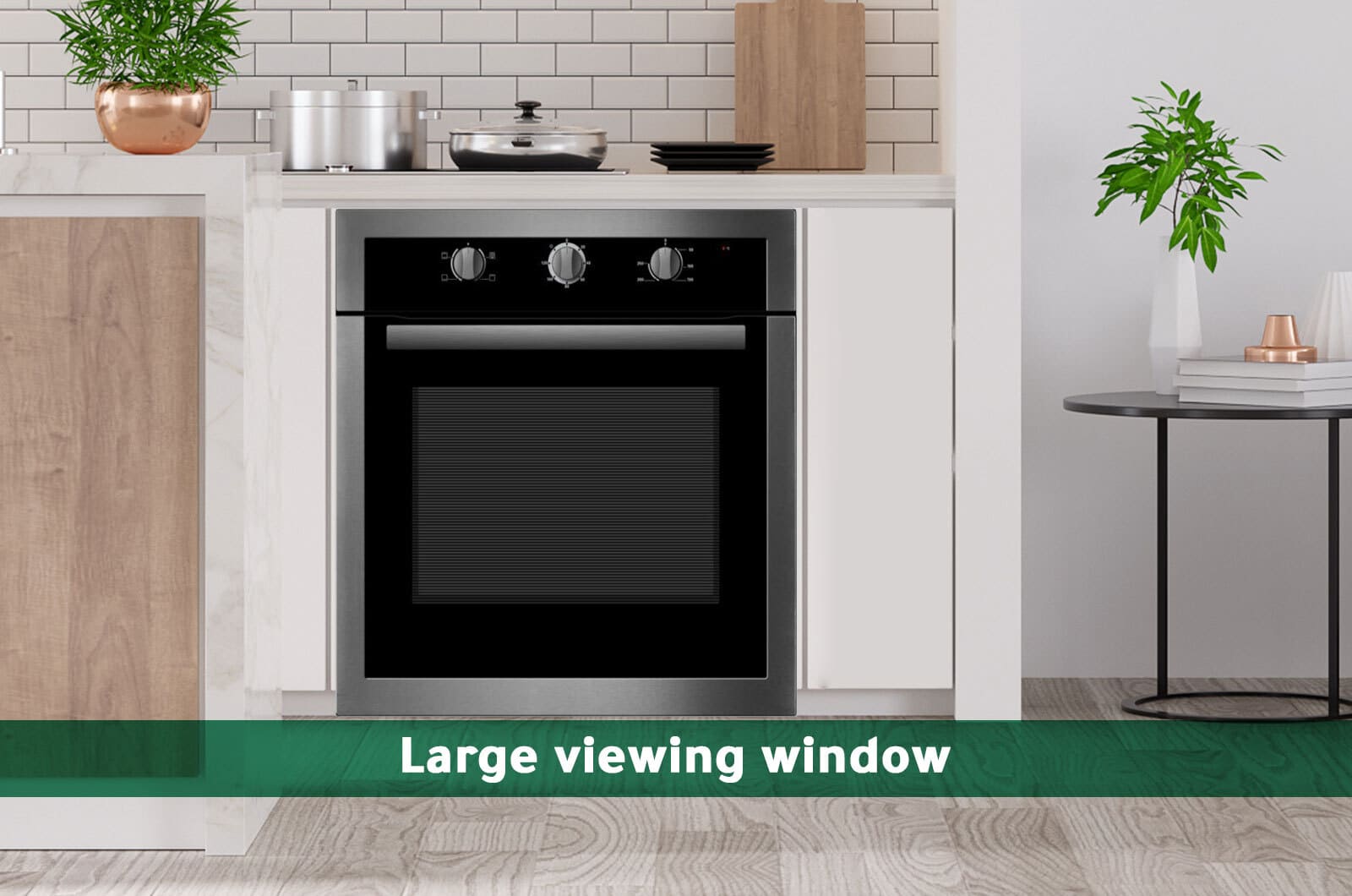 Midea Built-In Electric Oven - 70 Liters - Black - 59.5x59.5 cm 1 65CME10104eng 1