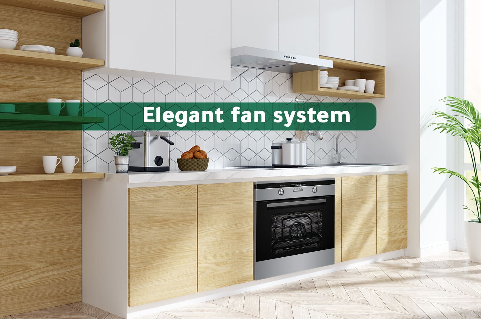 Midea Built-In Electric Oven - 70 Liters - Black - 59.5x59.5 cm 3 65DAE40139eng 3