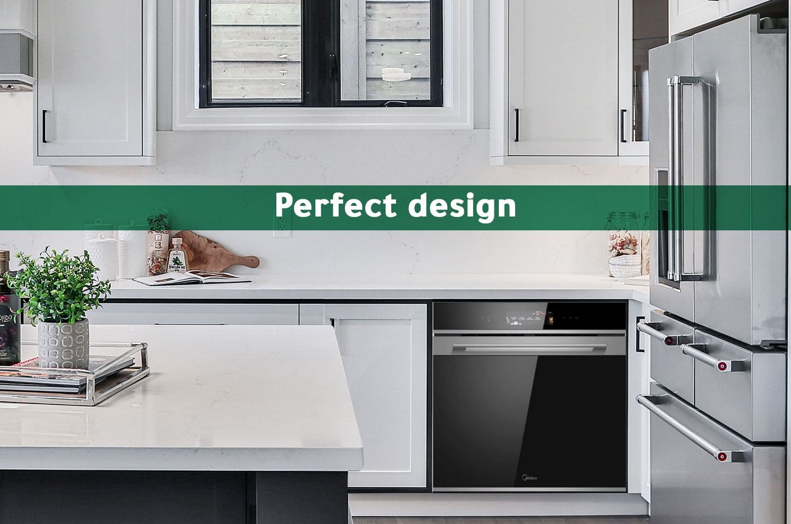Midea Built-In Electric Oven - 71 L - 15 Programs - Black - 72x59.5 cm 1 7NM30F0eng 1