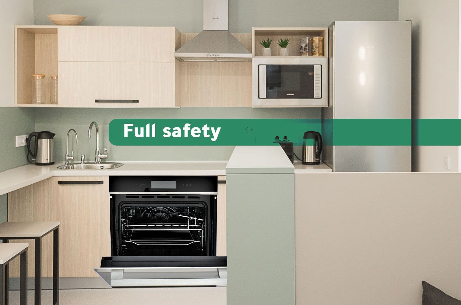 Midea Built-In Electric Oven - 71 L - 15 Programs - Black - 72x59.5 cm 3 7NM30F0eng 3