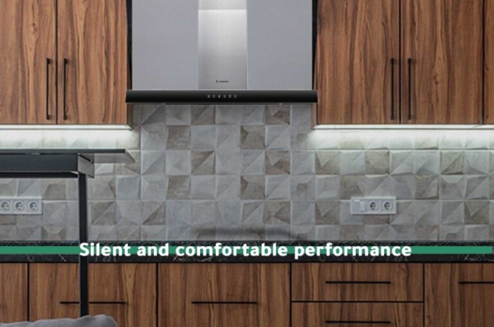 Ariston Cooker Hood Wall Mounted - 3 Speeds - Grey 1 AHBS9.7FLTIXENG 1