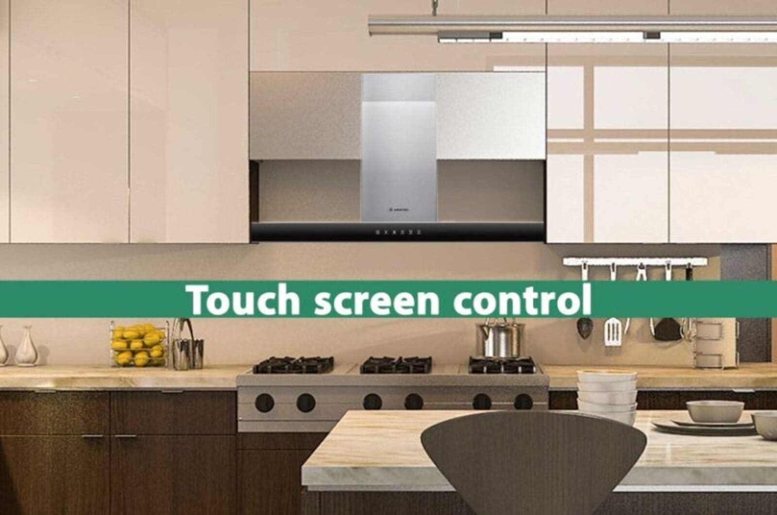 Ariston Cooker Hood Wall Mounted - 3 Speeds - Grey 3 AHBS9.7FLTIXENG 3