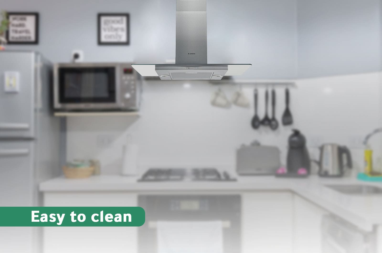 Ariston Free-Standing Chimney island Cooker Hood – 3 speeds – grey 3 AIF9.7FABXeng 3