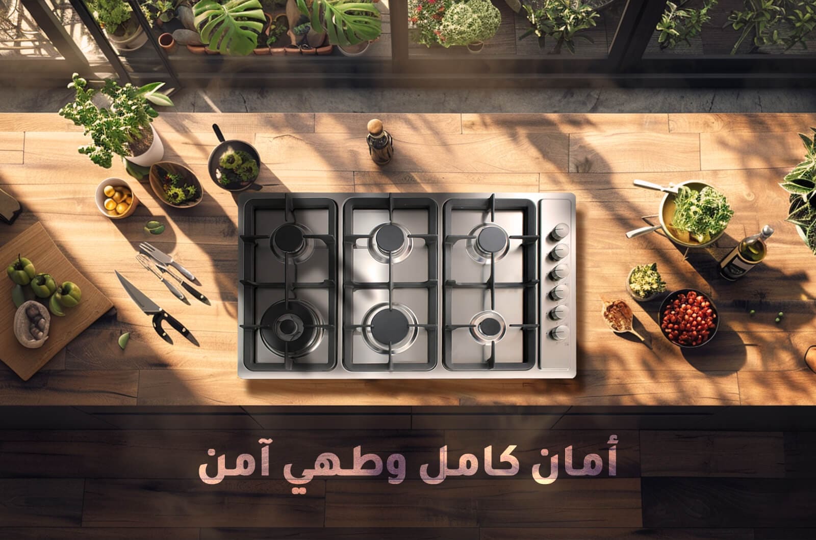 سطح غاز اريستون المدمج 6 شعلات – فضي – 86×51 3 AM96T0GMIXSAar 3