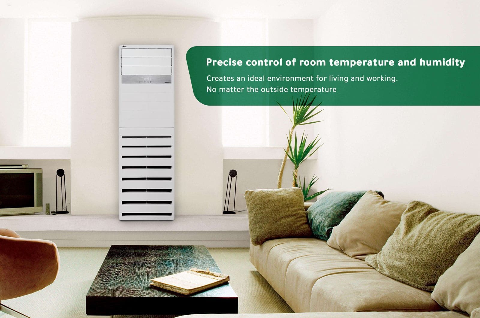 LG Floor Standing Air Conditioner Deluxe - 46100 BTU - Hot-Cold 1 APW55GT3E4eng 1 1