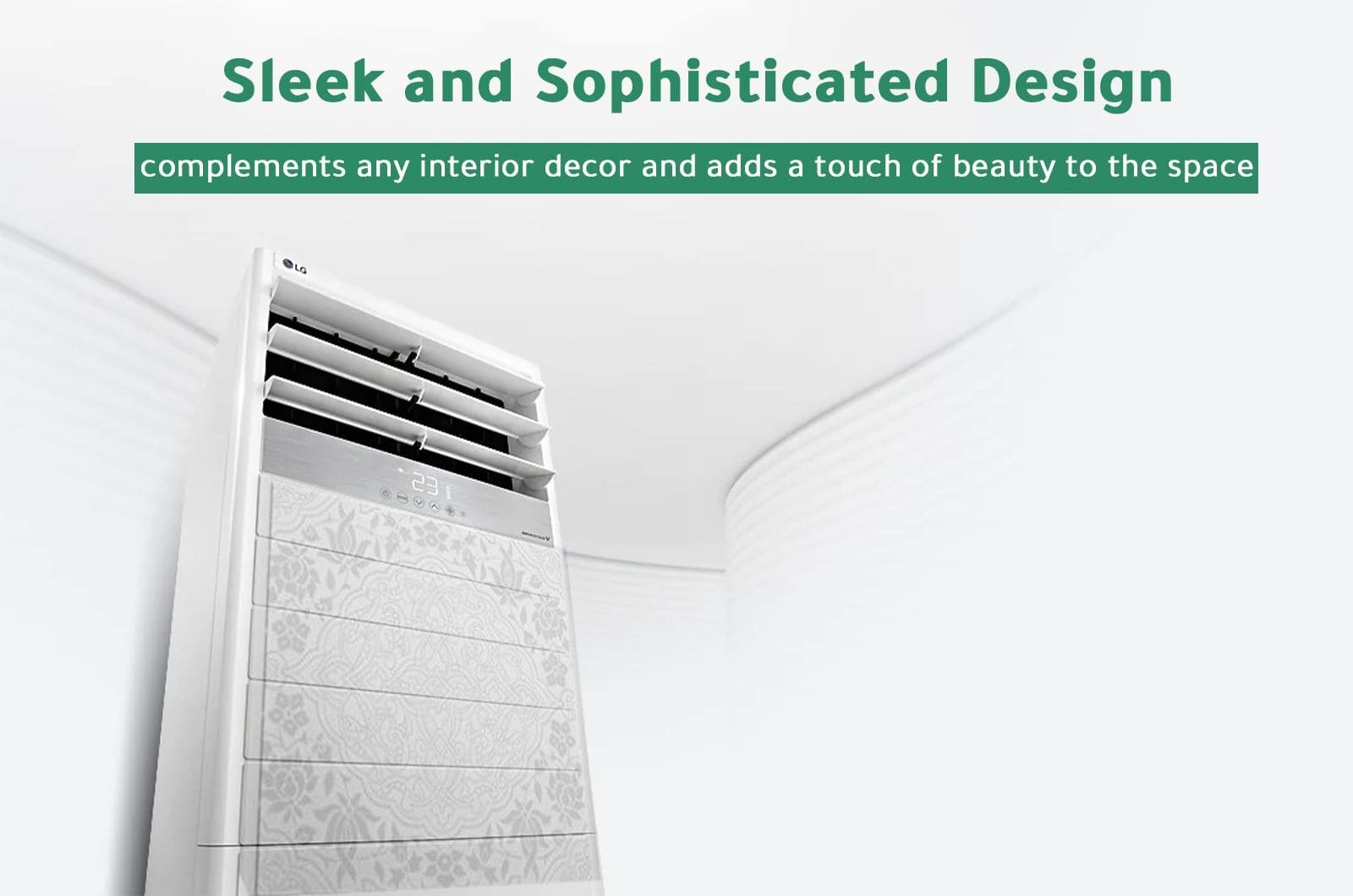 LG Floor Standing AC With Islamic Traditional Design - 46000 BTU - Inverter Hot-Cold 1 APW55GT3M5eng 1