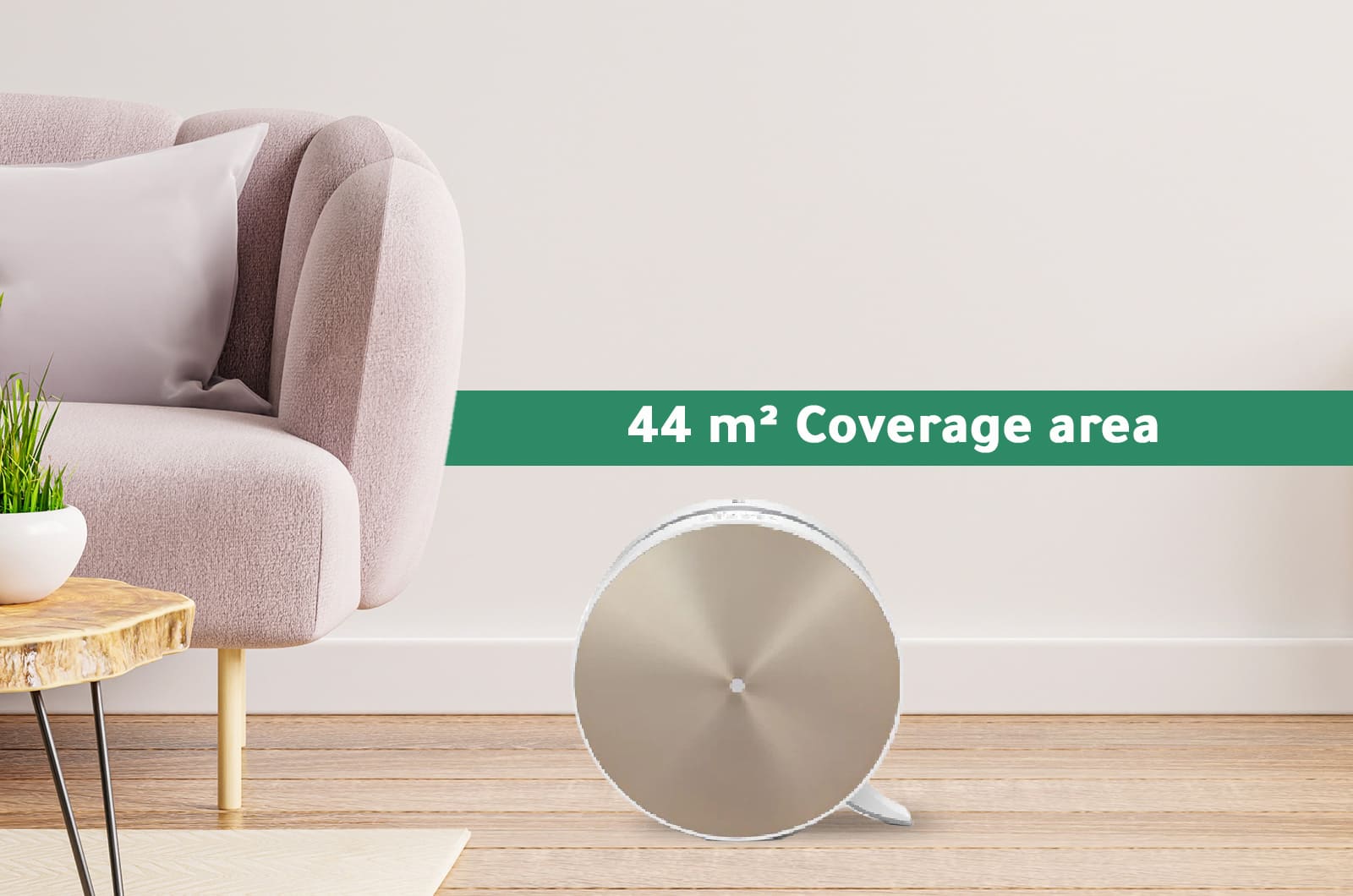 LG Air Purifier 44 m² Coverage Area With LED display screen - Gold 2 AS35GVGG0eng 2