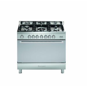 Bompani Gas Cooker 5 Burners - Silver - DIVA90GG5TCIX