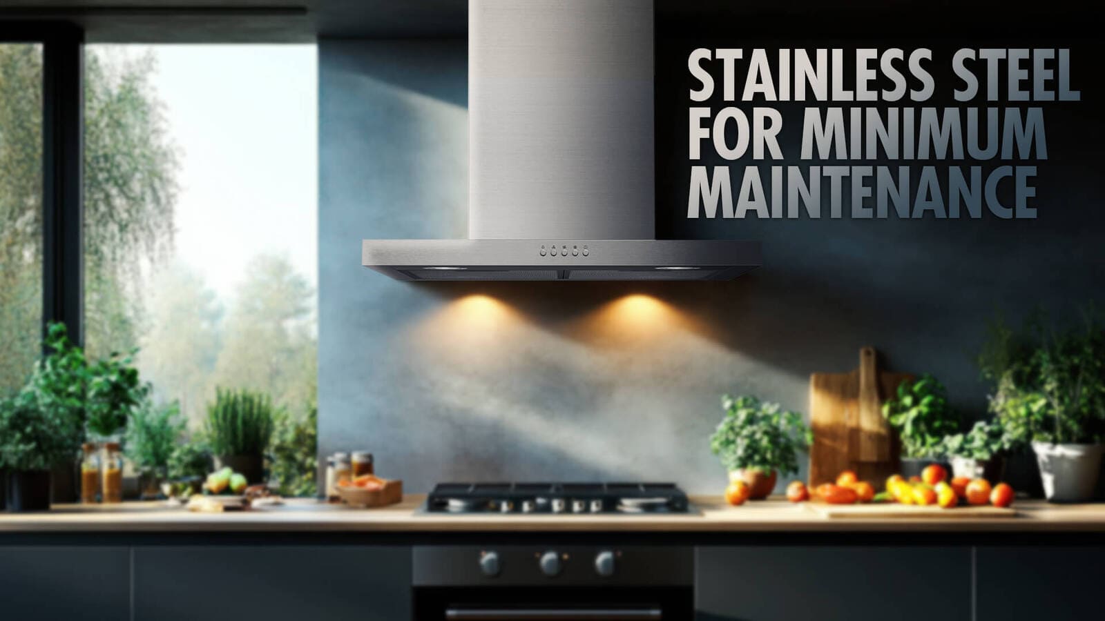 Midea Free-standing Tbox Cooker Hood – 3 Speeds – Silver 1 E60MEW2M19eng 1