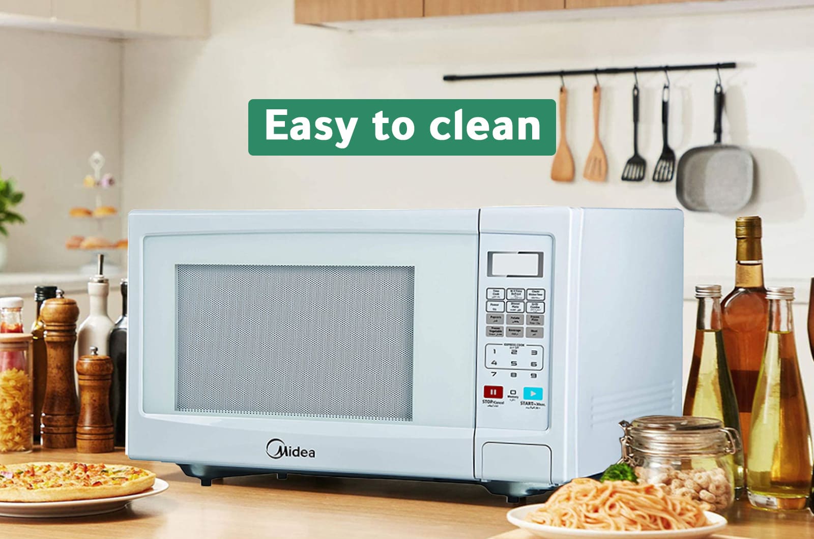 Midea Microwave Oven With Grill - 42 Liters - 1100 Watt - White 2 EG142AWIWeng 2