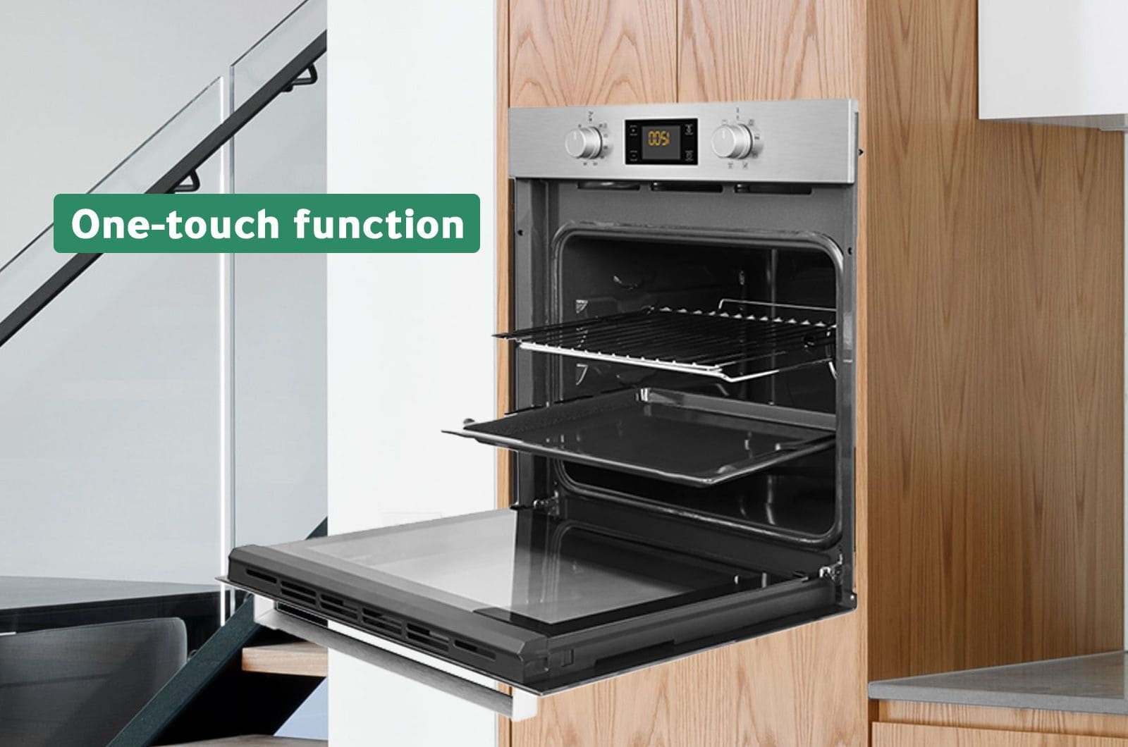 Ariston Built-In Electric Oven - 66 liters - 5 Programs - grey - 59.5x59.6 cm 3 FA3540HIXAeng 3