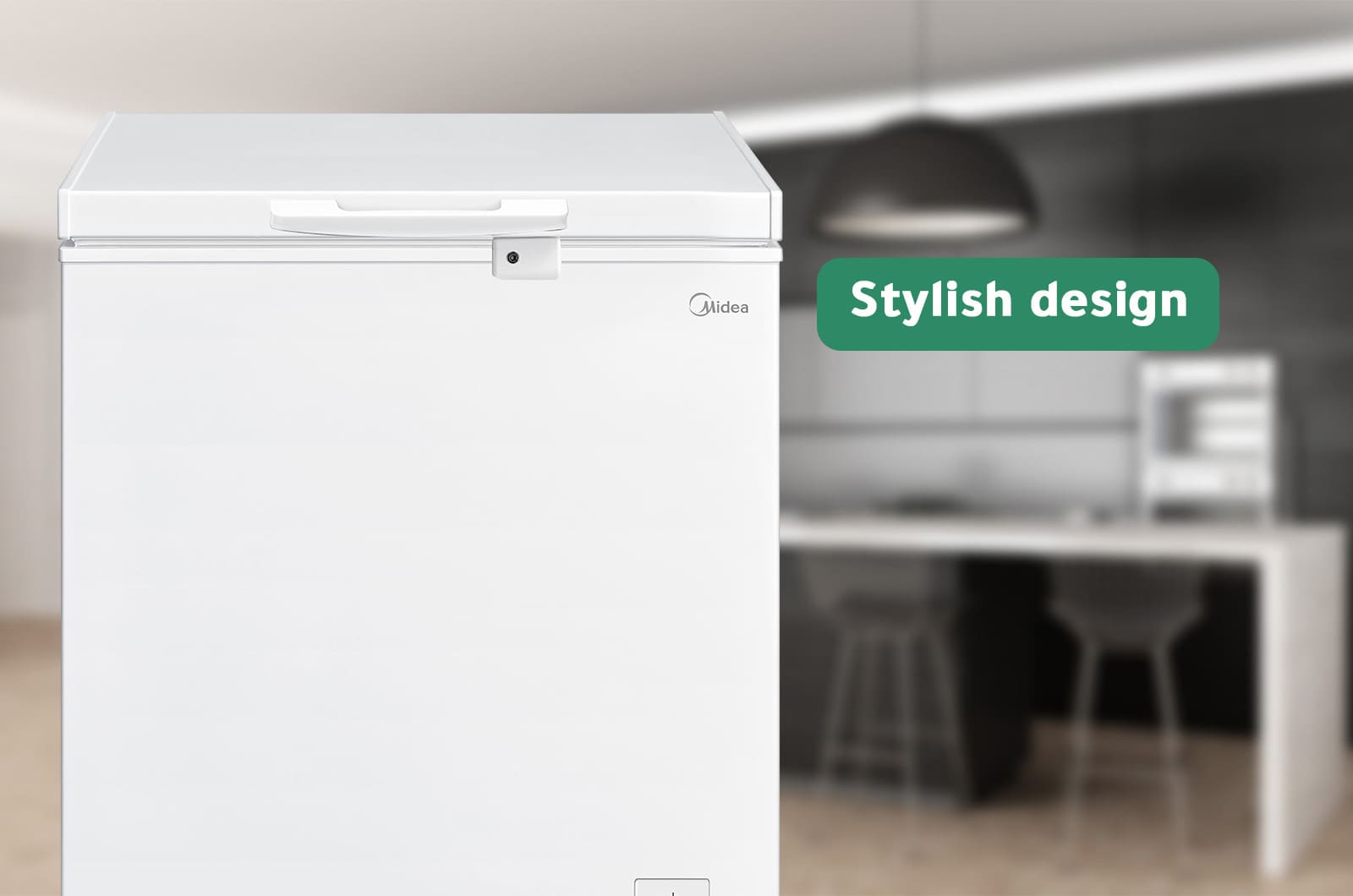 Midea Chest Freezer 142 Liters - White - HS186CN1 1 HS186CN1eng 1