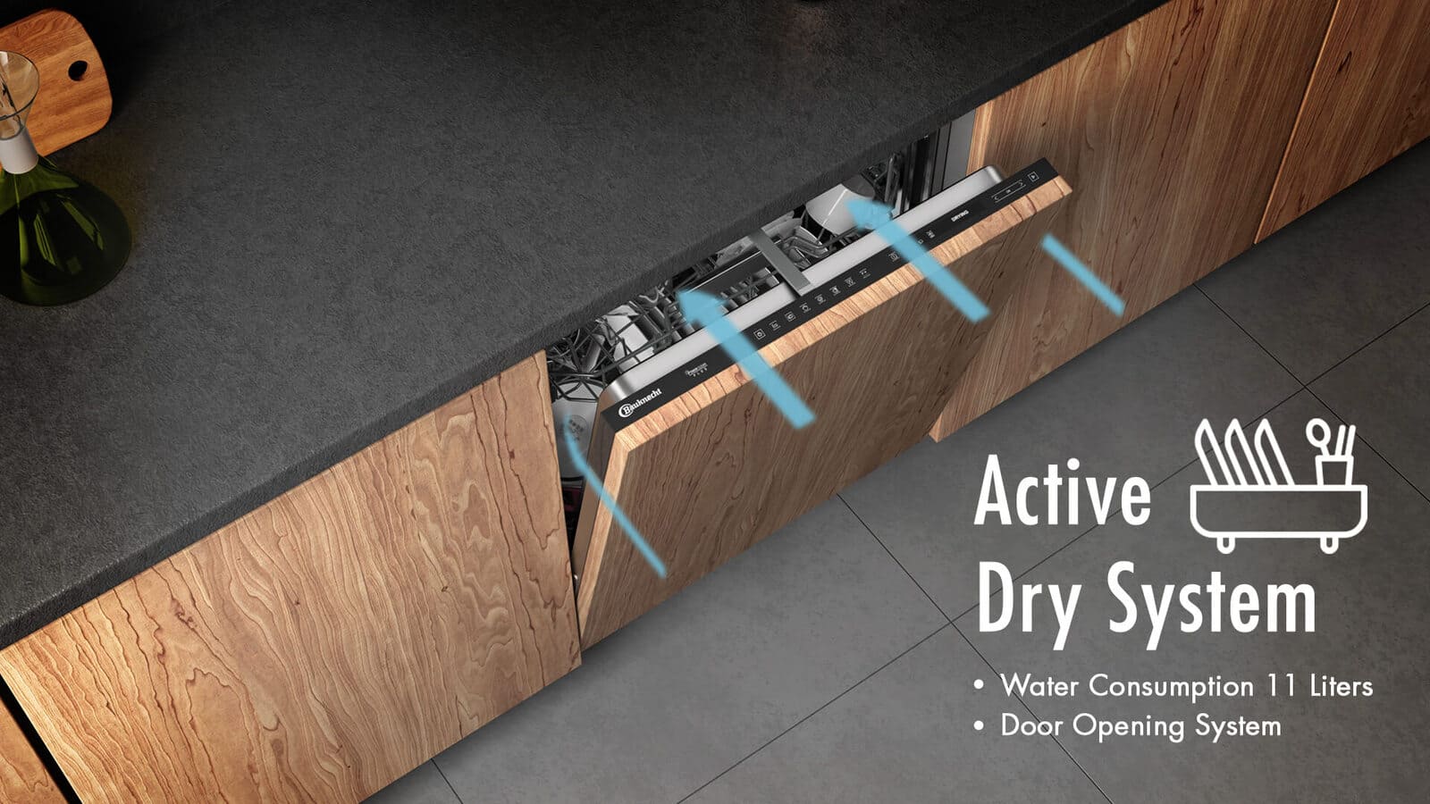 Ariston Dishwasher - 10 Programs - 15 Place Settings - Inox - LFP5P31WLTOX60HZ 3 LFP5P31WLTOX60HZeng 3