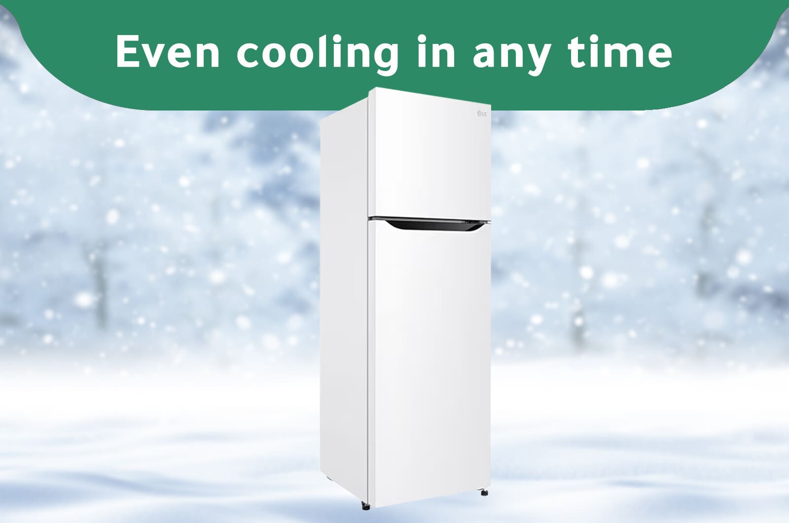 LG Refrigerator - Double Door - 9 Cubic Feet - Inverter - White - LT10CBBWIN 1 LT10CBBWINeng 1