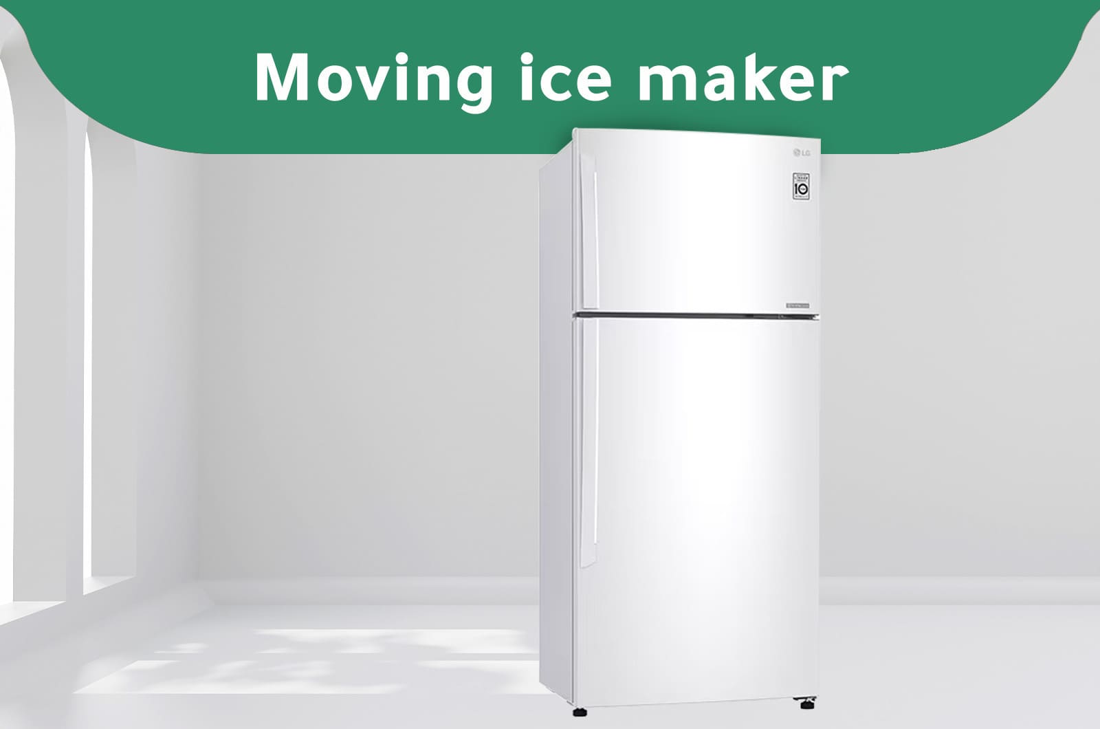 LG Refrigerator - Double Door - 16.9 Cubic Feet - White - LT18CBBWLN 3 LT18CBBWLNeng 3