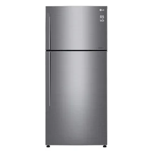 إل جي ثلاجة بفريزر علوي 18 قدم مكعب - بابين - فضي