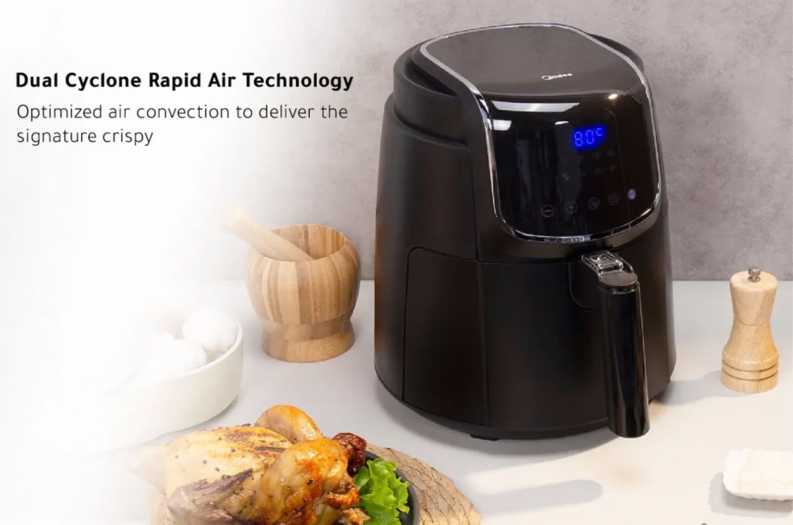 Midea Air Fryer - 4.76L - 1500W - MF-CN40D 2 MFCN40D2eng 2