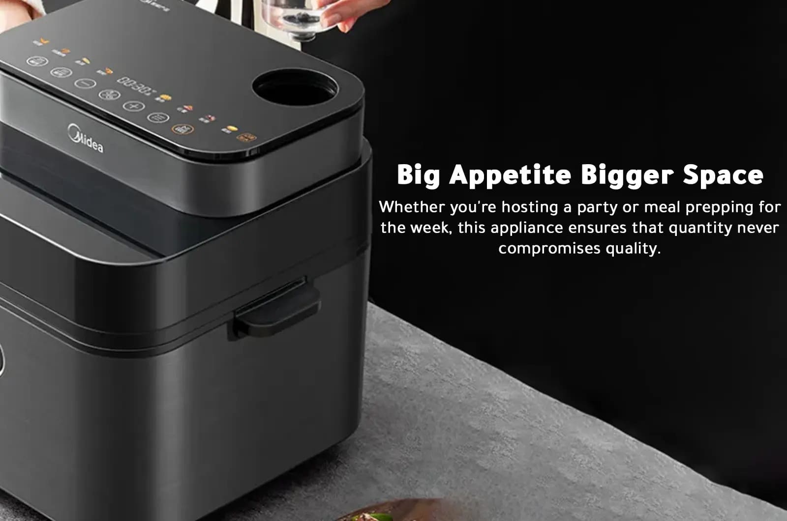 Midea Air Fryer - 7 L - 1650W - MF-CY75A2 1 MFCY75A2eng 1