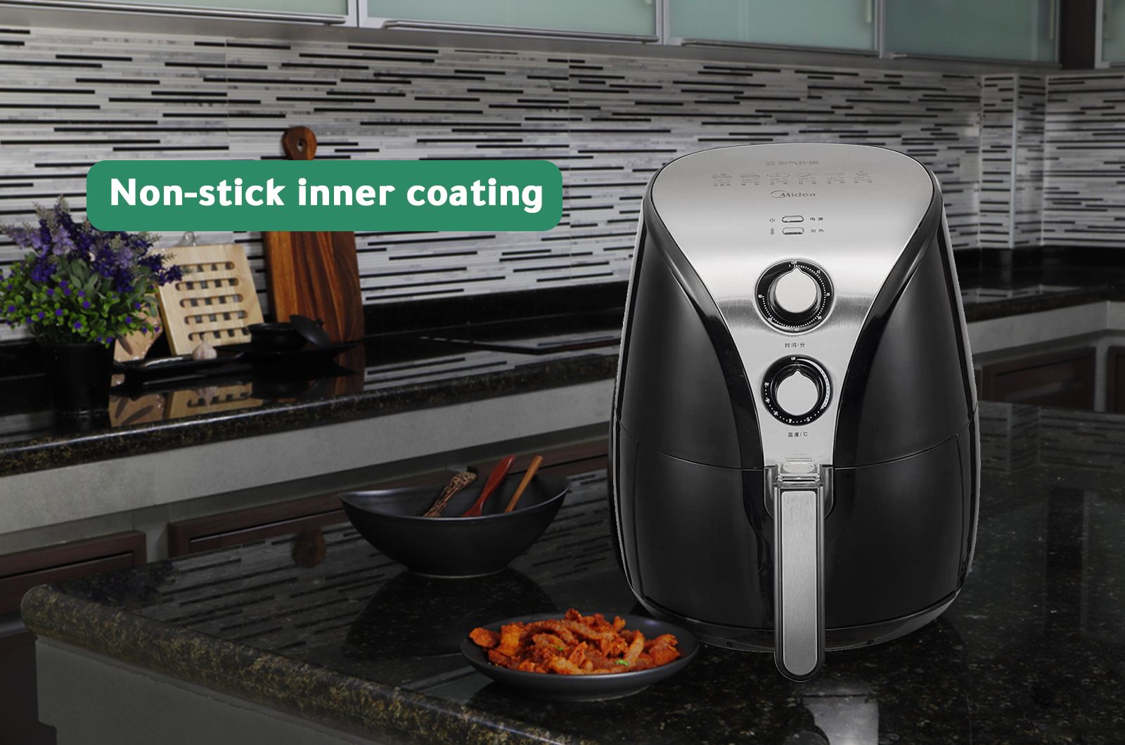 Midea Electric Air Fryer - 2.2 Liters - 1230 watt - Black 2 MFTN20AENG 2