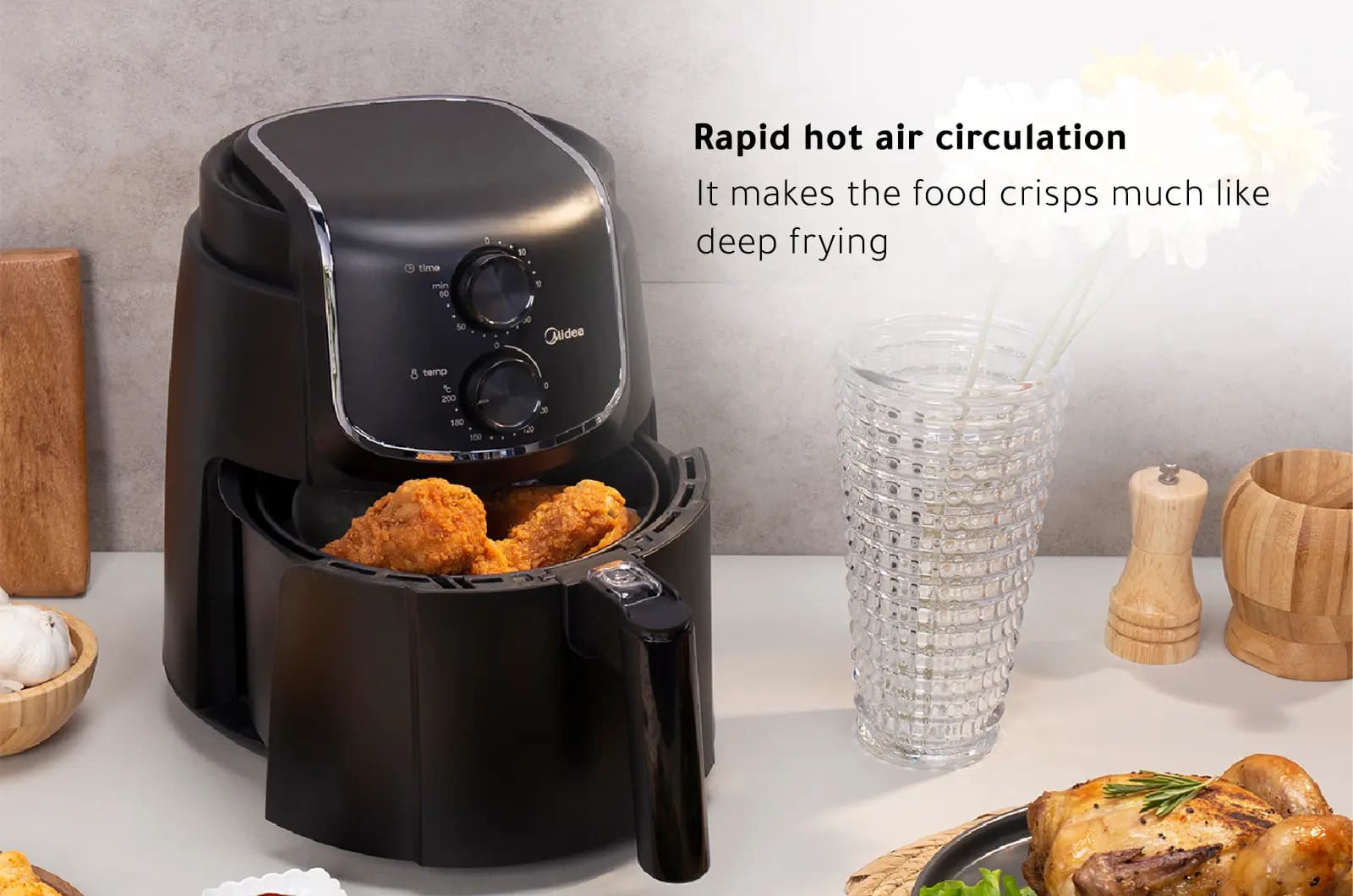 Midea Air Fryer - 4.76L - 1500W - MF-TN40D 3 MFTN40D2eng 3