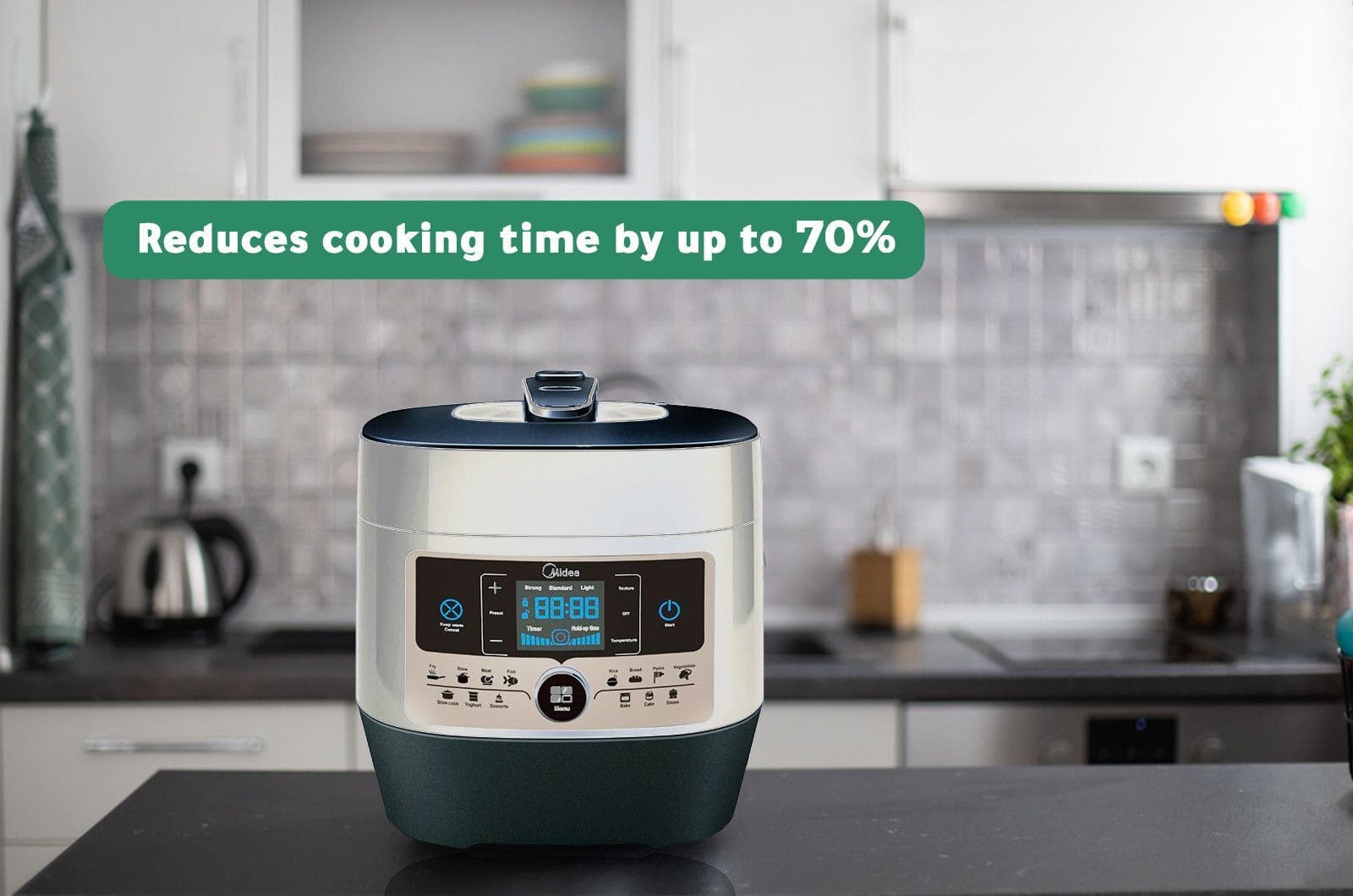 Midea Multi-Functional Cooker - 14 Programs - 6 liters - 1000 watt - White 1 MYSS6062ENG 1