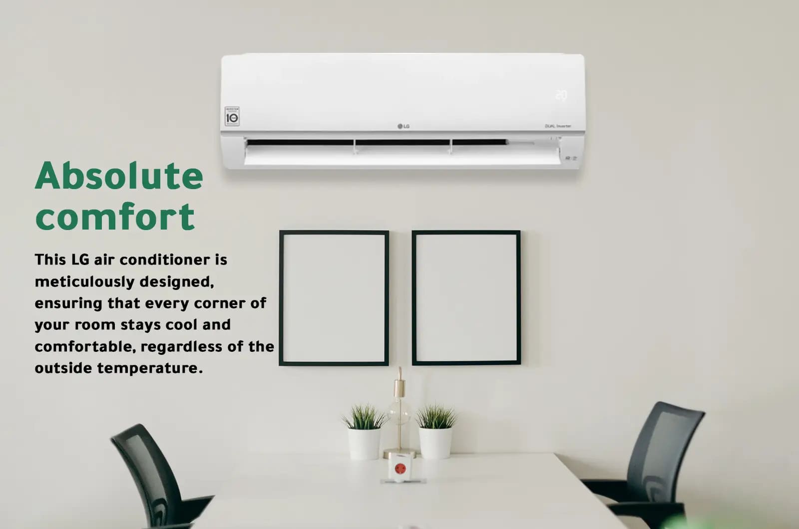 LG Split Air Conditioner 12000 BTU cold only Energy Saving Inverter - NF122C0 1 NF122C0eng 1