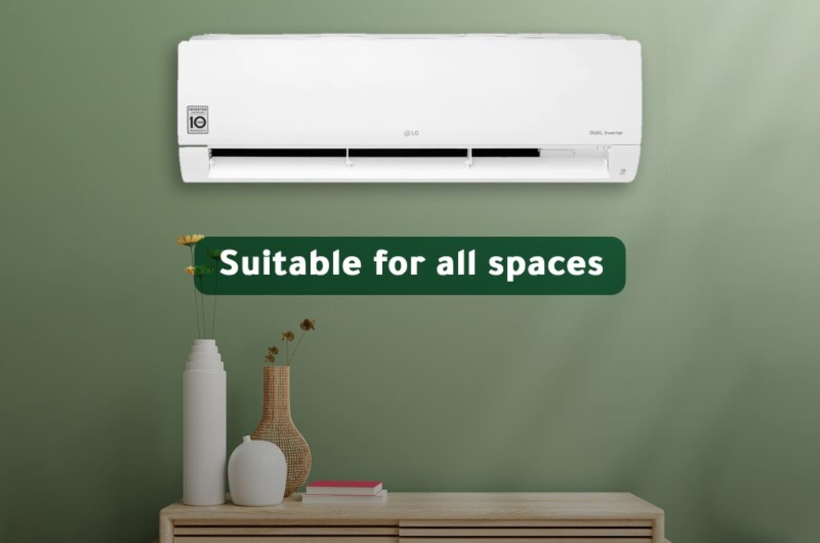 LG Air Conditioner Split Fresh - 21500 BTU - Dual Inverter Hot-Cold 1 NF242H3SK1eng 1