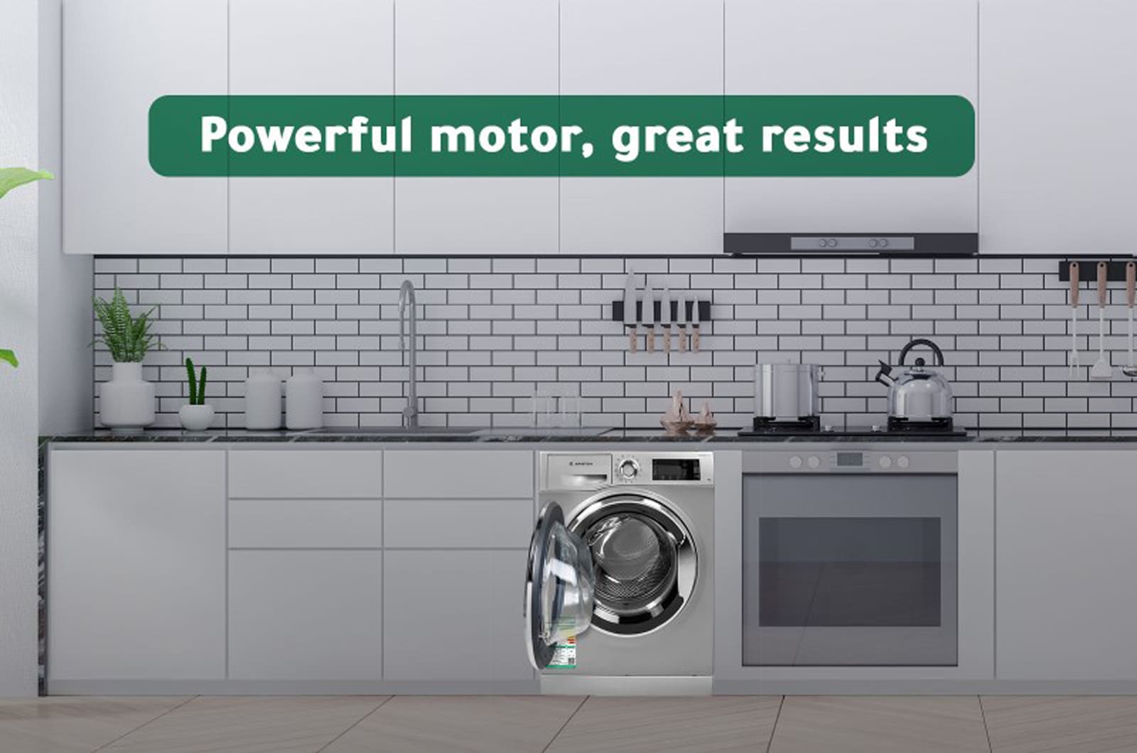 Ariston Washer Front Load - 10 Kg Washing - 14 Programs - Silver - NLLCD1045SCA60HZ 2 NLLCD1045SCA60hz eng 2 1