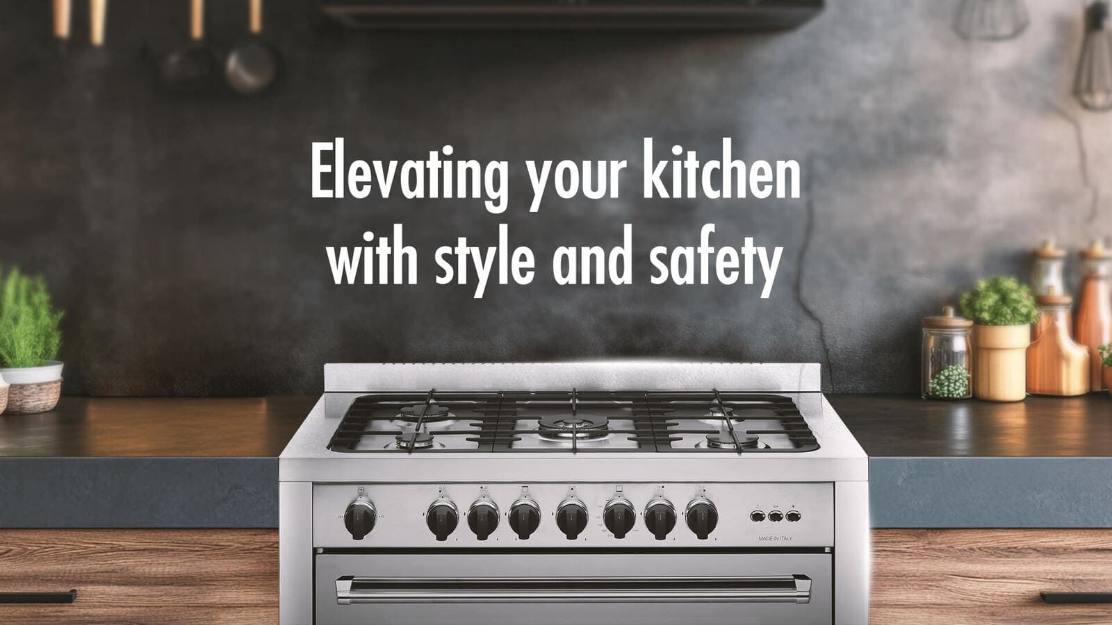 Bombani Gas Cooker Stainless Steel - 119 L - 5 Burners - Silver - TECH100.GG5TCIX 3 TECH100.GG5TCIXeng 3