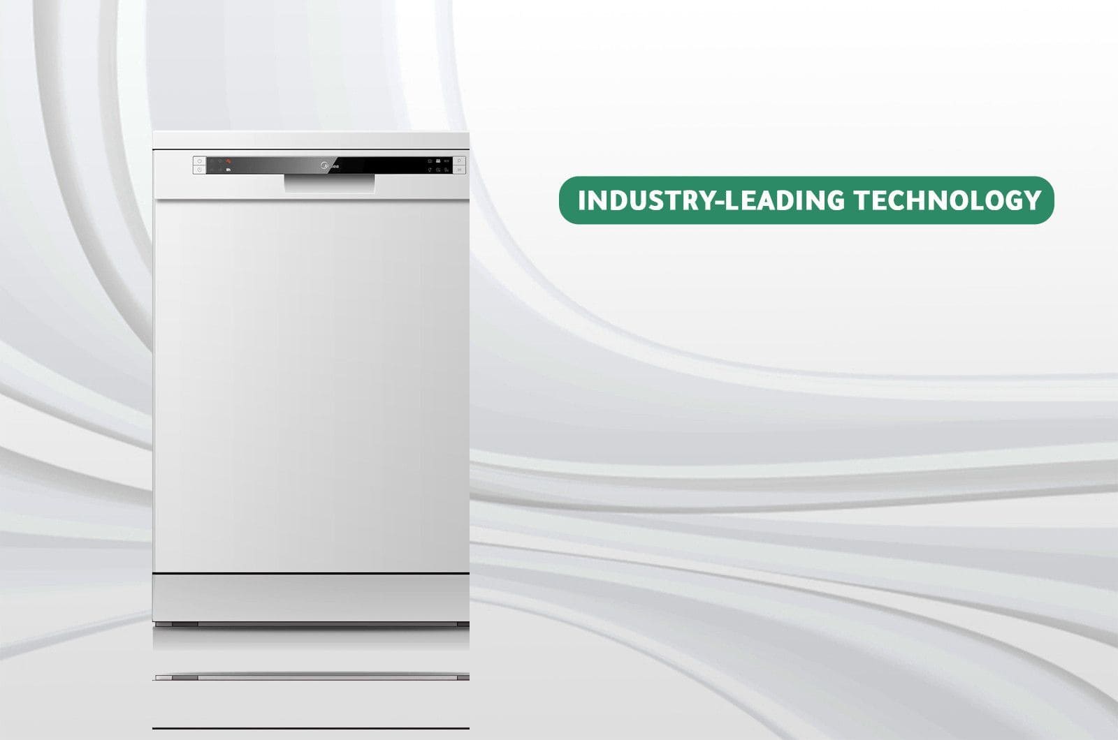 Midea Dishwasher - 6 Programs - 12 Place Settings - White- WQP125201CWEG 2 WQP125201CWEGeng 2
