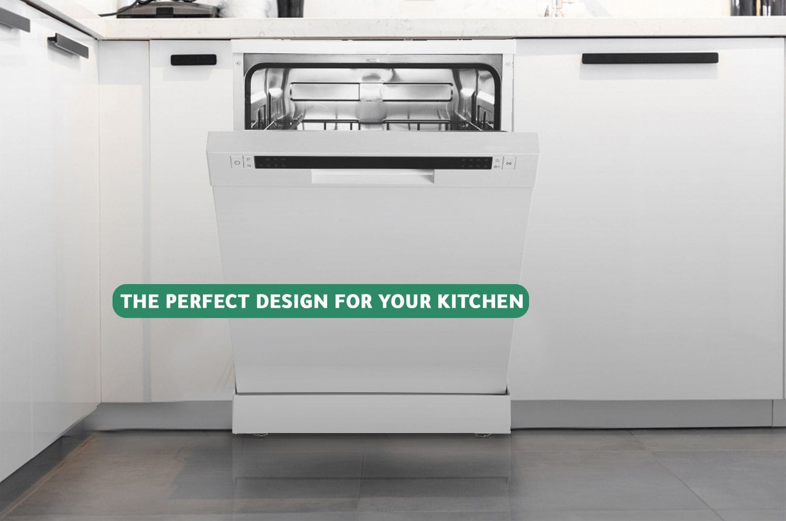 Midea Dishwasher - 6 Programs - 12 Place Settings - White- WQP125201CWEG 3 WQP125201CWEGeng 3