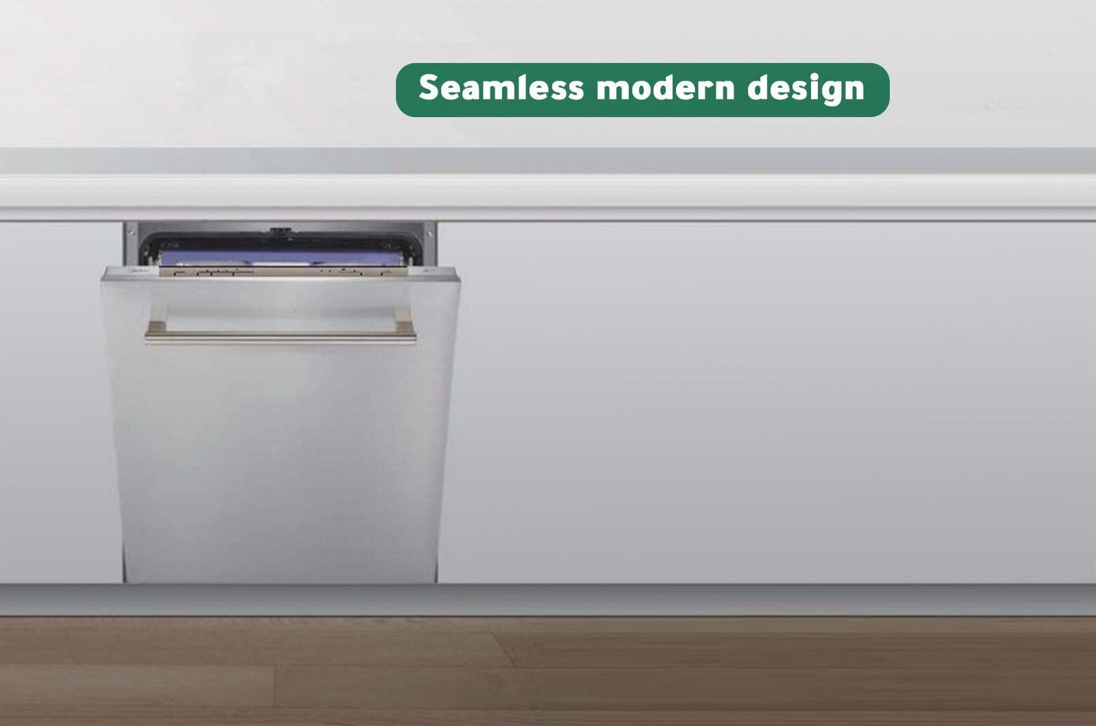 Midea Built-in Dishwasher - 5 Programs - 14 Place Settings - Grey - WQP147713F 2 WQP147713Feng 2