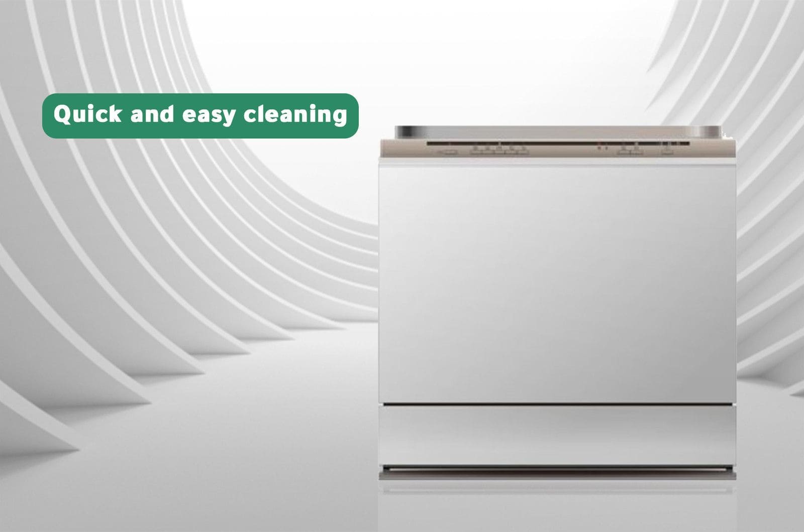 Midea Built-in Dishwasher - 5 Programs - 14 Place Settings - Grey - WQP147713F 3 WQP147713Feng 3