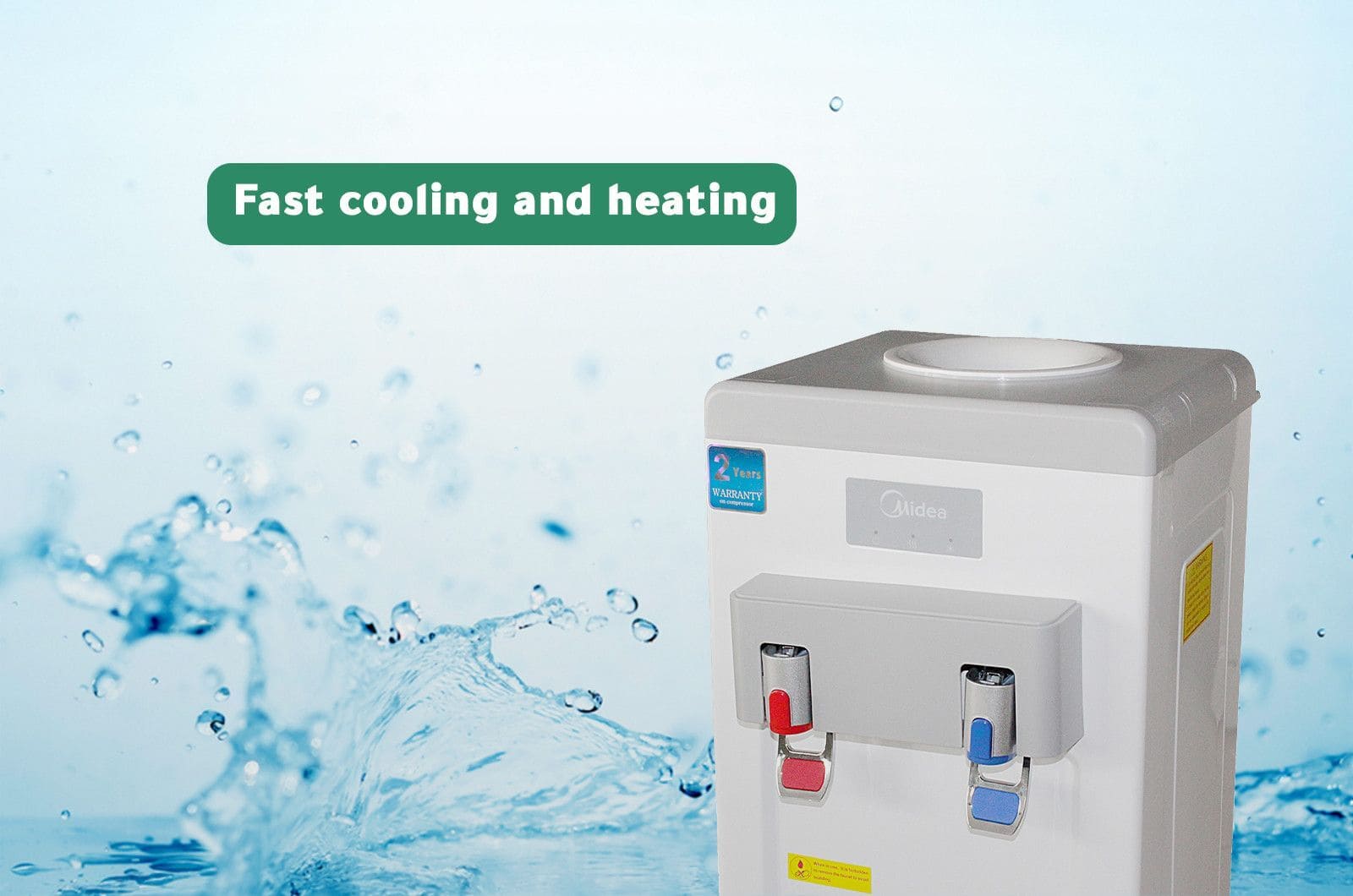 Midea Water Dispenser 2 Taps Hot&Cold - White 2 YL1932SENG 2