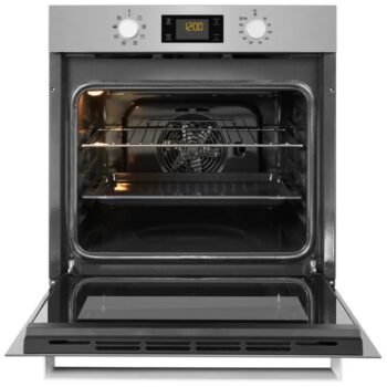 This Ariston built-in oven features advanced electric technology allowing you to cook dishes saving energy. Get your favorite meat crispy roasted on the outside and juicy on the inside with this Ariston built-in oven.
